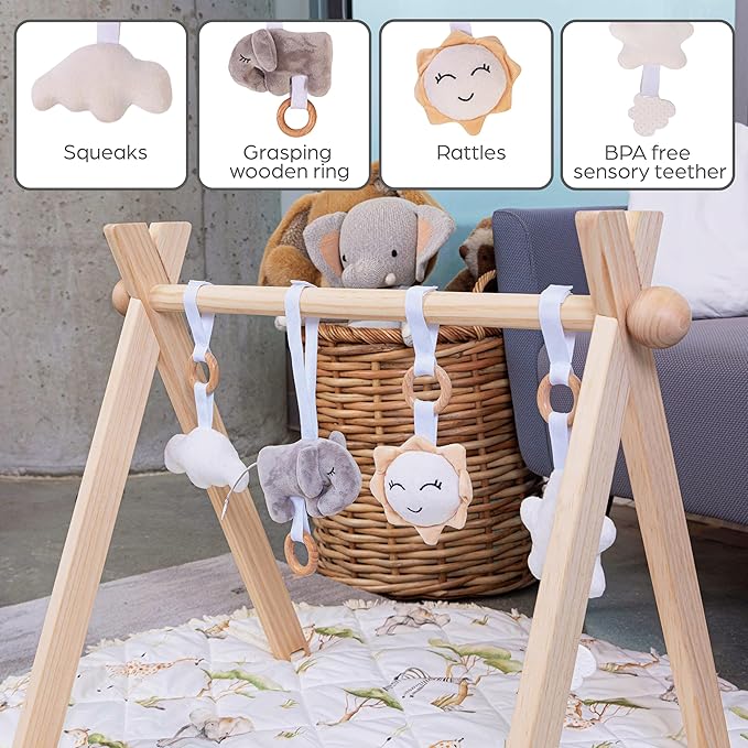 Solid Wood Baby Gym